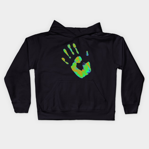 Gradient Hand Kids Hoodie by lllucifercat